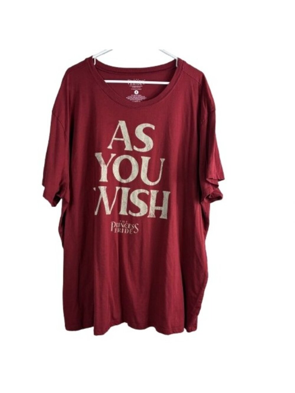 The Princess Bride by Goodie Two Sleeves Maroon Graphic Tee  Sz 4X